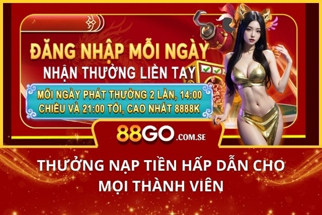 Gia tăng vốn cược cùng chương trình thưởng nạp tiền